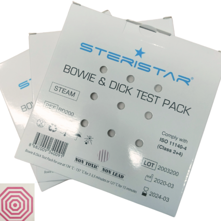 photo of three bowie and dick test packs in a pile