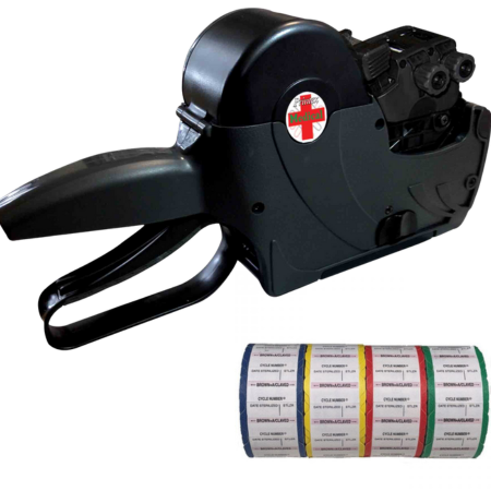 photo of label gun and spare labels