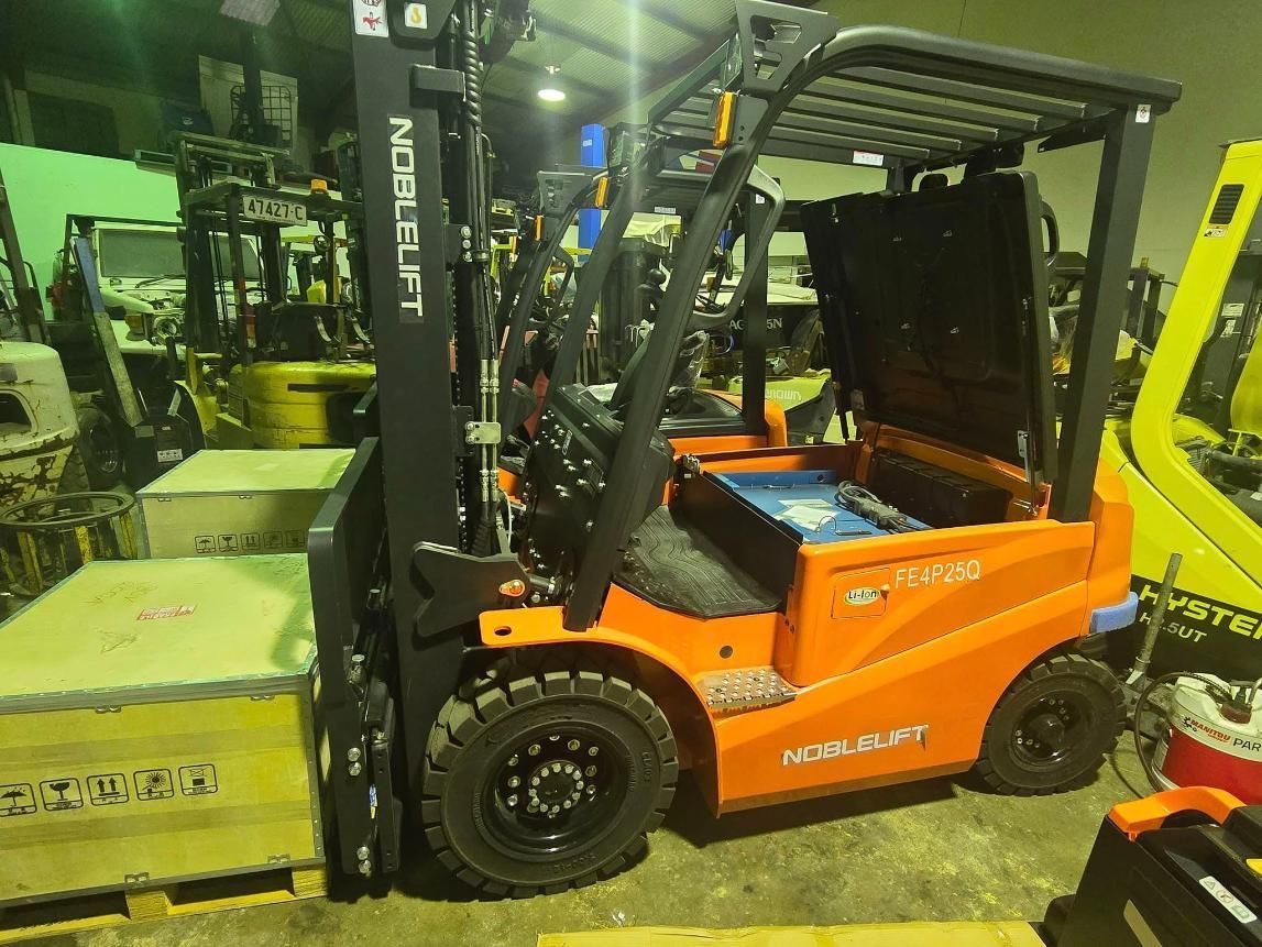 Orange Noblelift Forklift in a Warehouse Setting — A1 Forklifts In Port Macquarie, NSW