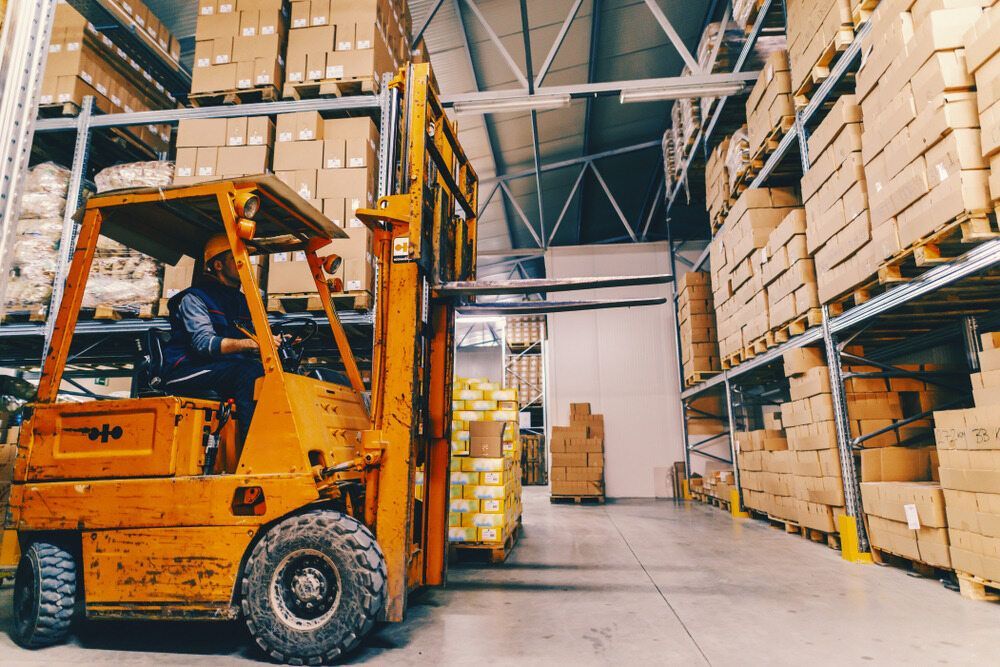 Forklift in a Warehouse, Driven by a Person — A1 Forklifts In Yamba, NSW