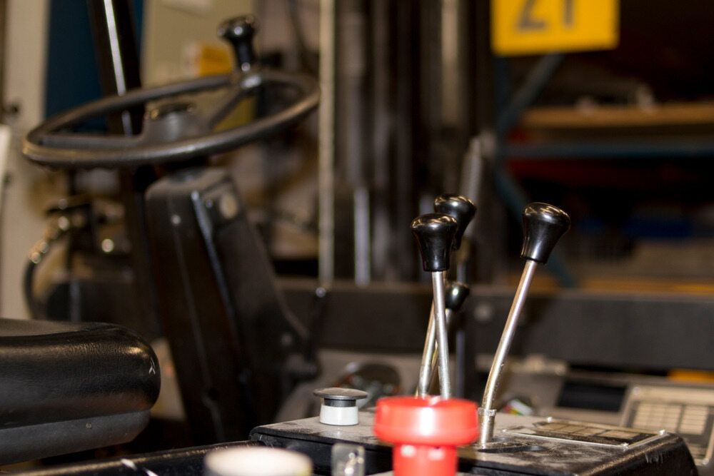 Forklift Controls, Including Steering Wheel and Levers — A1 Forklifts In Woolgoolga, NSW