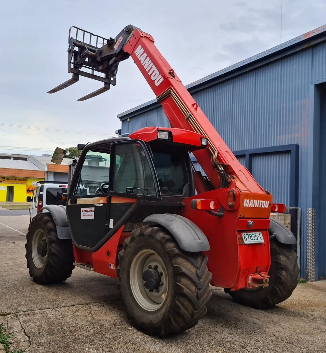 Red Manitou Telehandler With Extended Boom — A1 Forklifts In Grafton, NSW