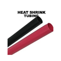 Black and red heat shrink tubing. Text reads 