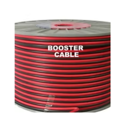 Spool of red and black booster cable with 