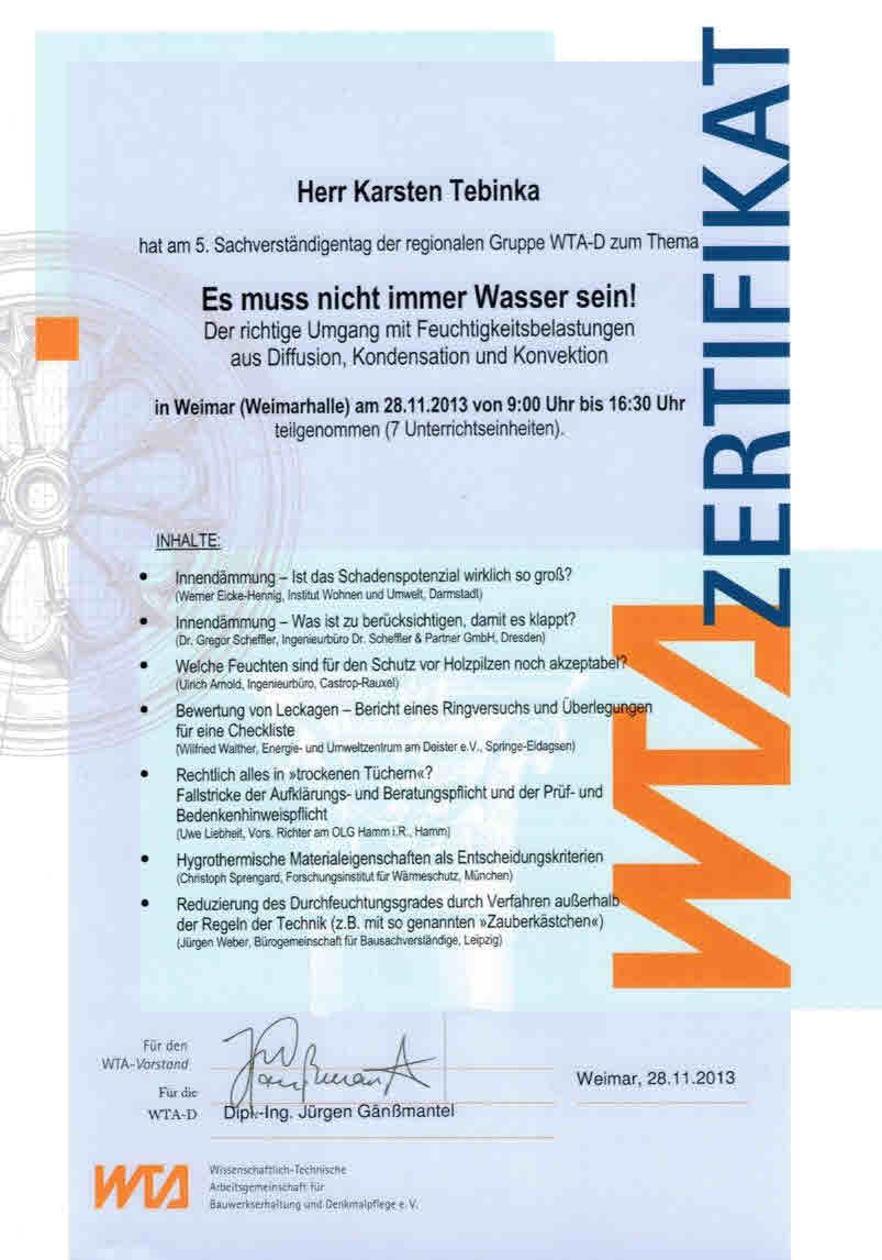 Ein Zertifikat mit der Aufschrift „Zertifikat“