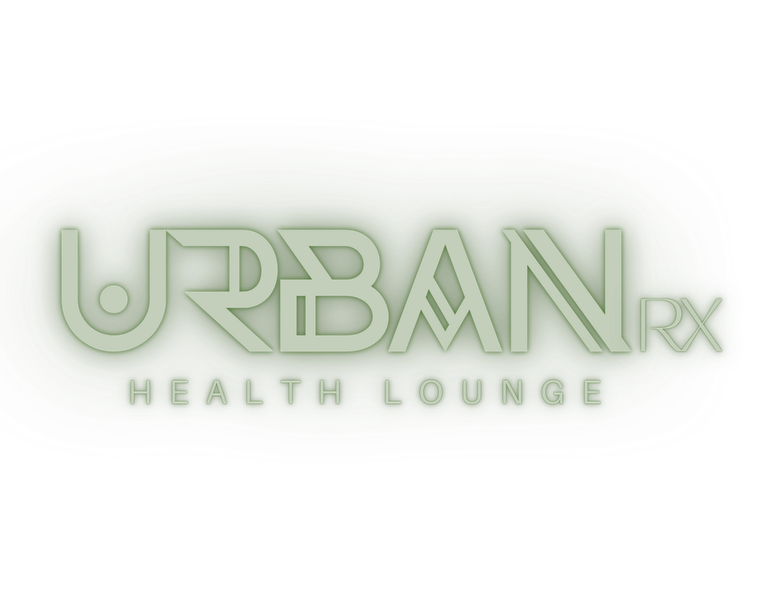 A bag of liquid iv bag with a label that says urbanrx health lounge mobile iv services in houston, tx
