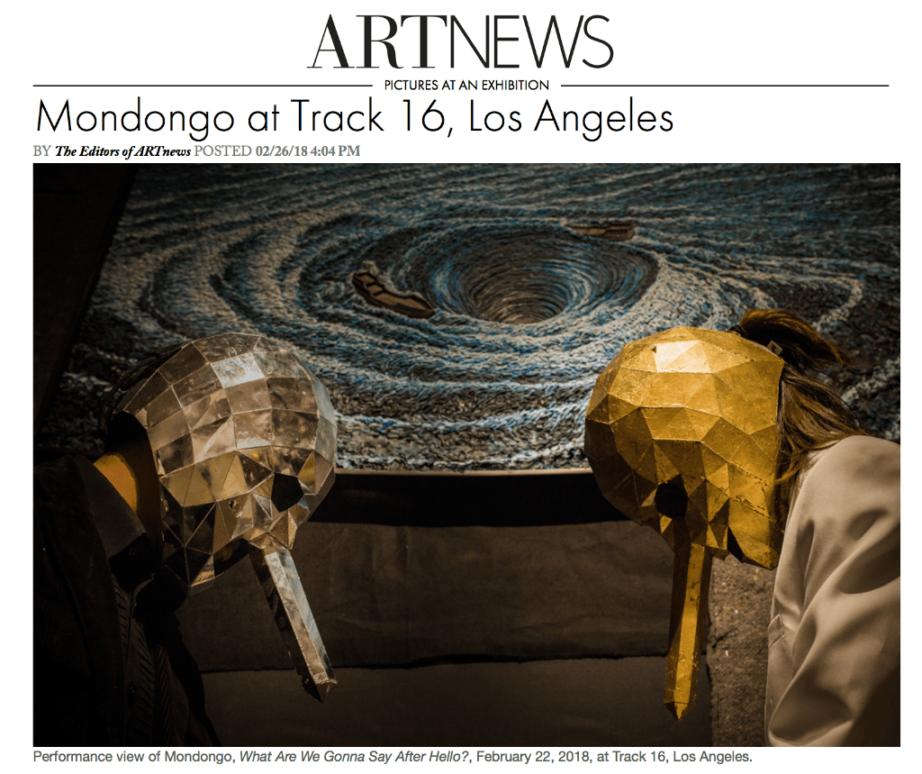 A newspaper article about mordongo at track 16 in los angeles