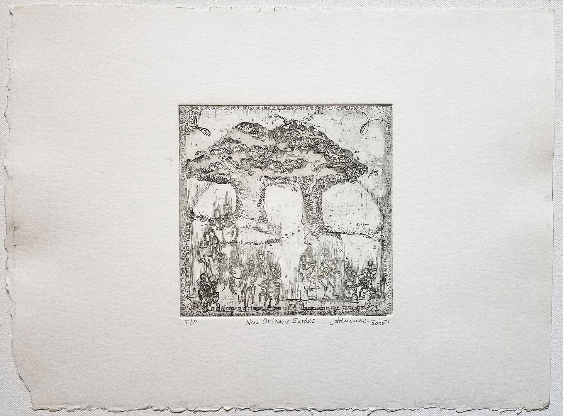 A black and white drawing of a skull on a piece of paper