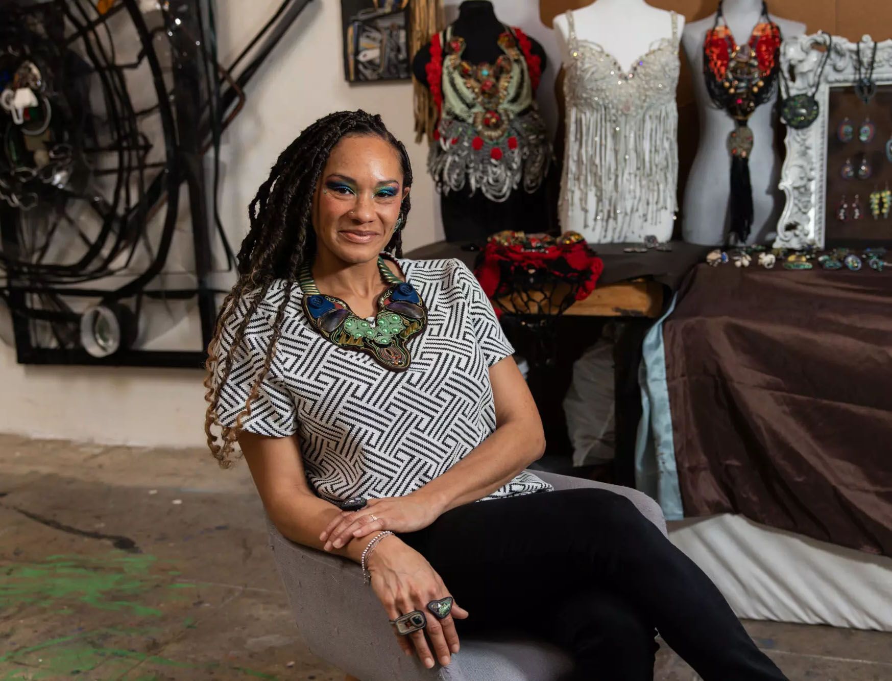 photo portrait of Alicia Piller in her studio