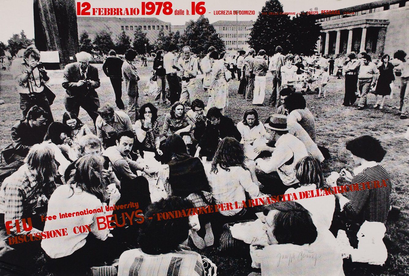 A black and white photo of a group of people with the year 1978 on it