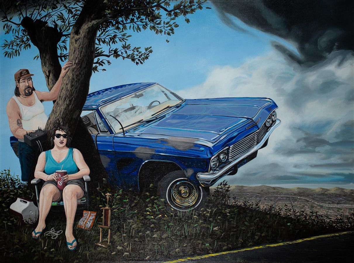 Sandow Birk, Von Dutch’s Legacy or El Toro Viejo or The Joy, Love, and Romance of Hot Rods