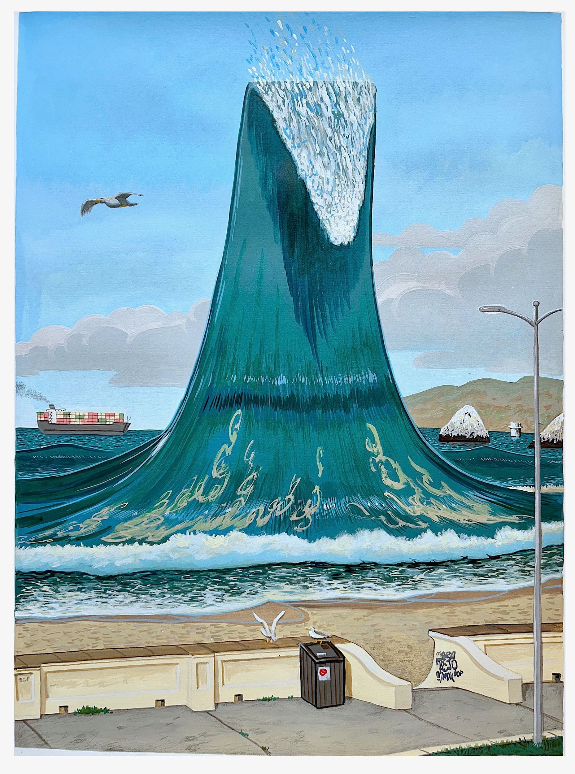 Sandow Birk, Outer Bar Set (Ocean Beach)
