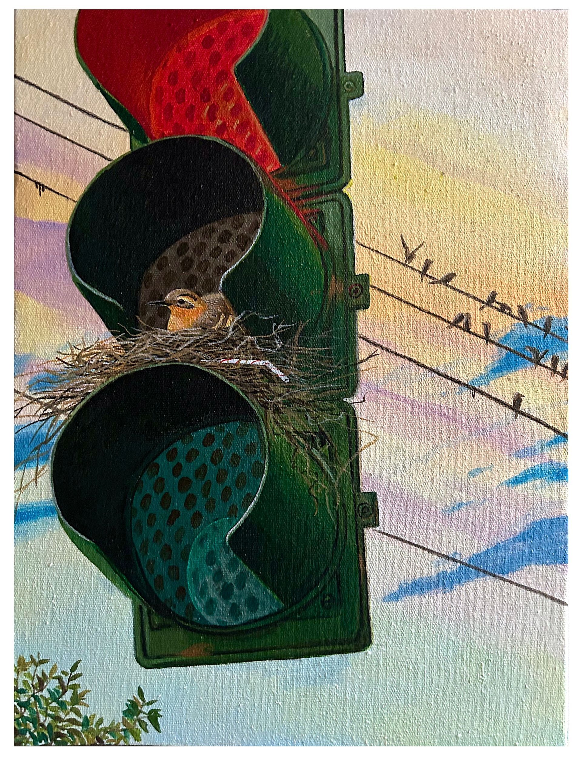 Acrylic on canvas. 16 x 12 inches