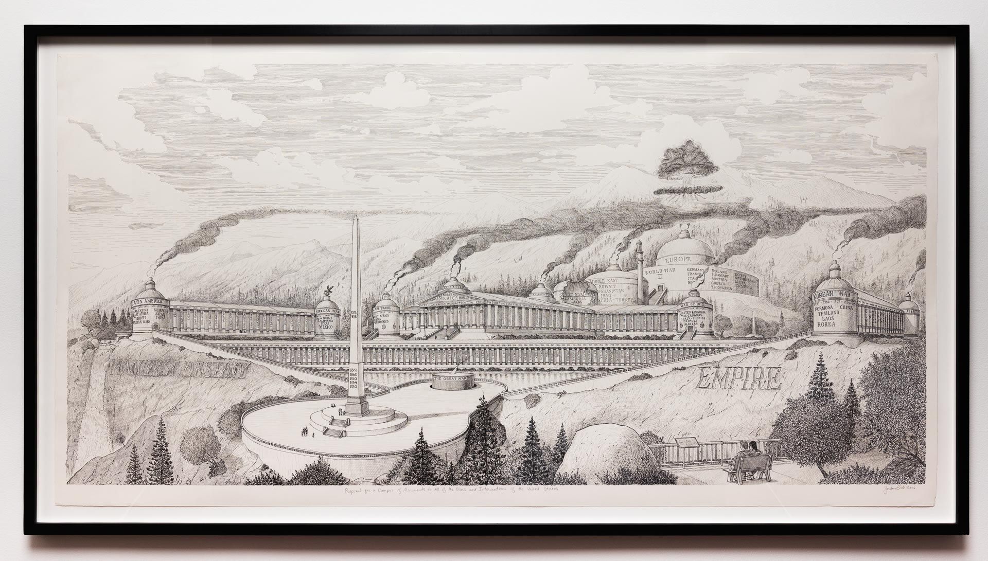 Ink on paper 42 x 82 inches