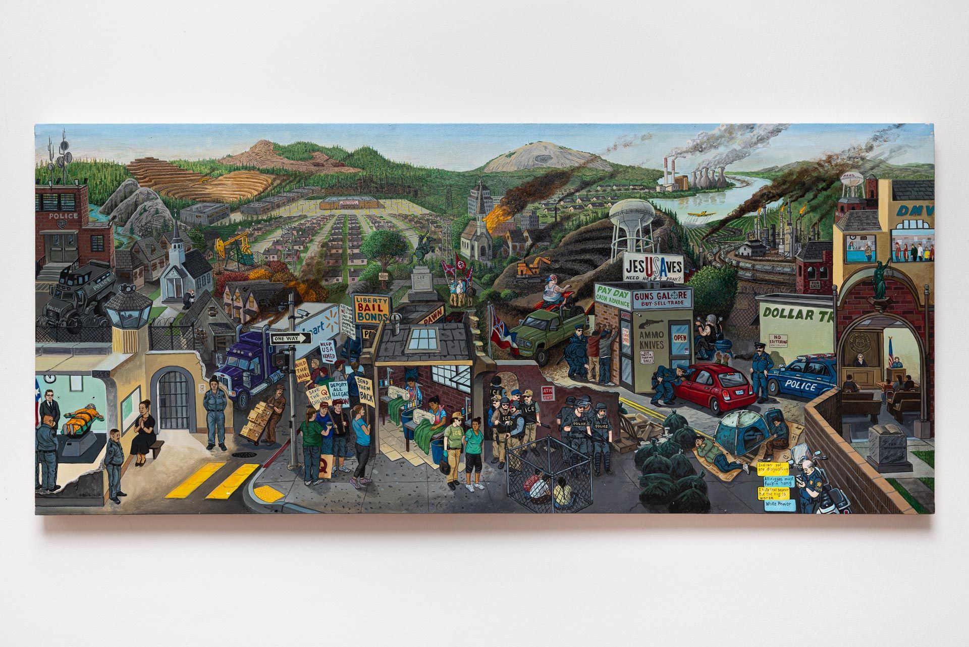 Acrylic on Canvas 26 x 60 inches
