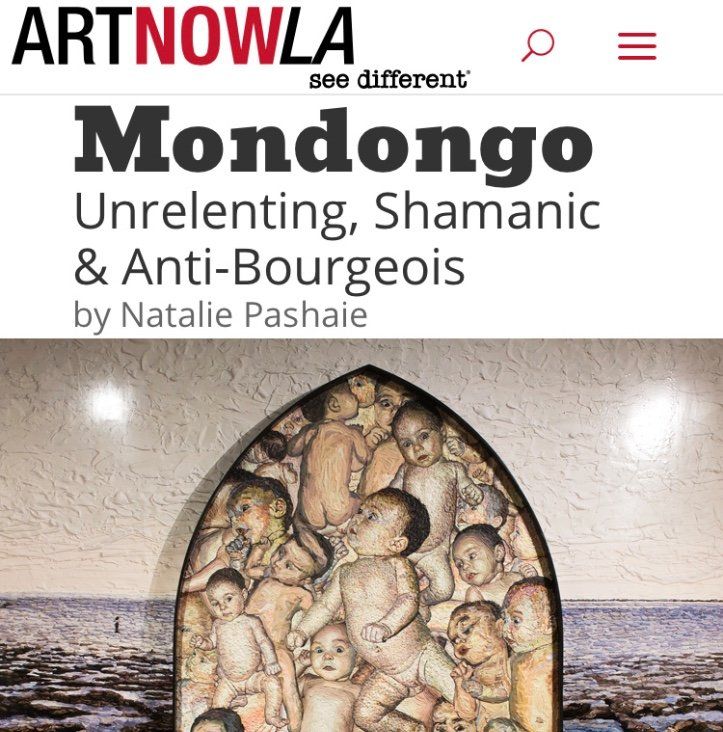 A painting of a group of babies is on a website called artnowla