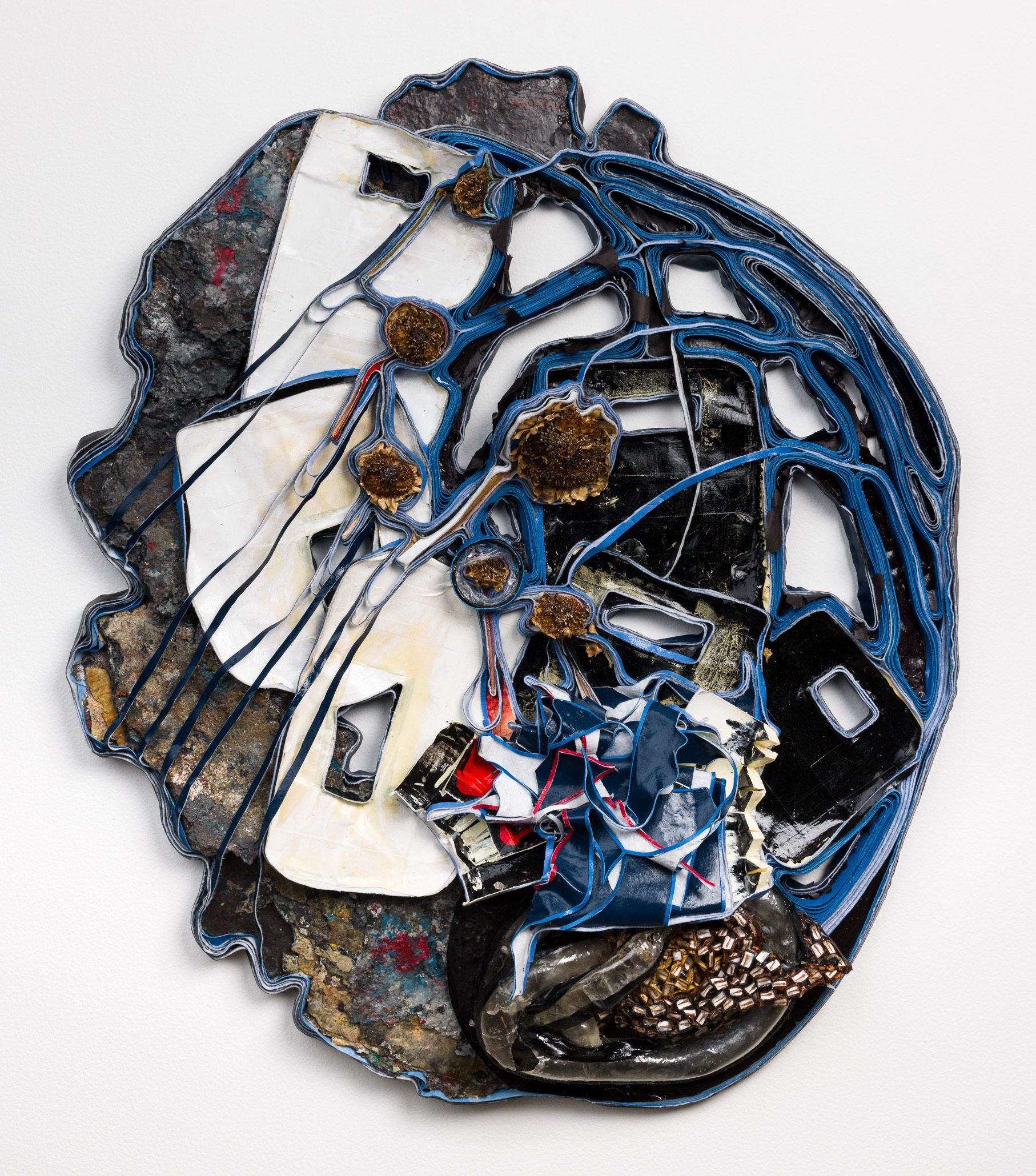 A piece of art that looks like a piece of stained glass