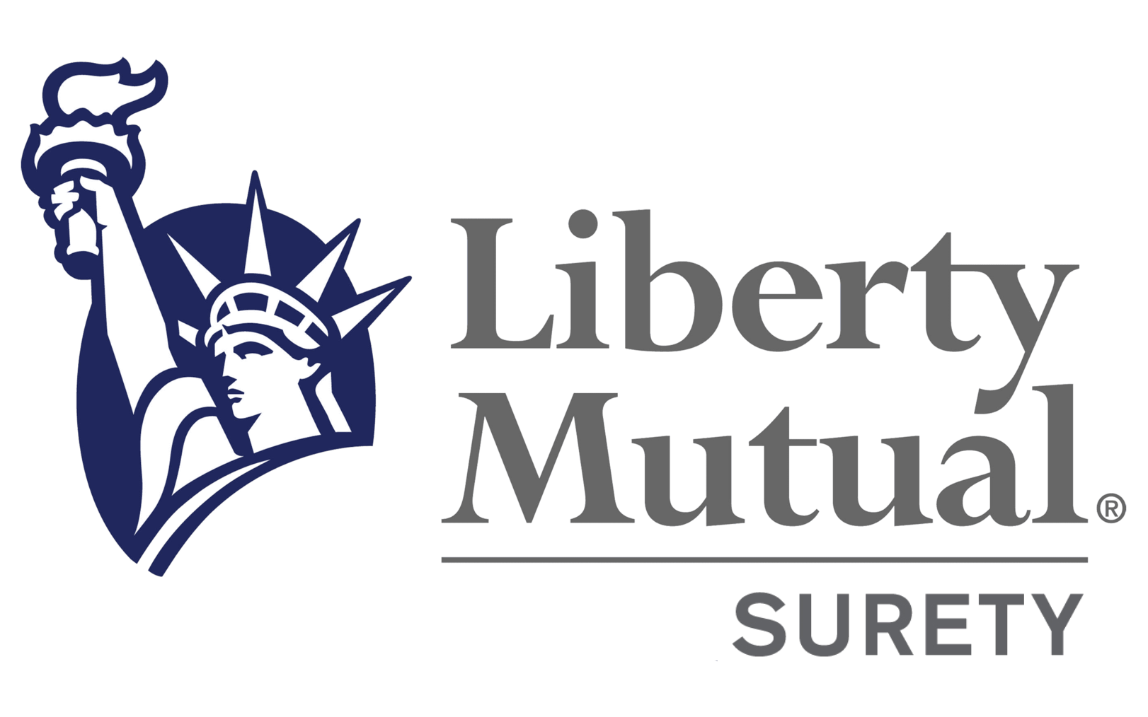 Liberty Mutual logo with Statue of Liberty and the text 