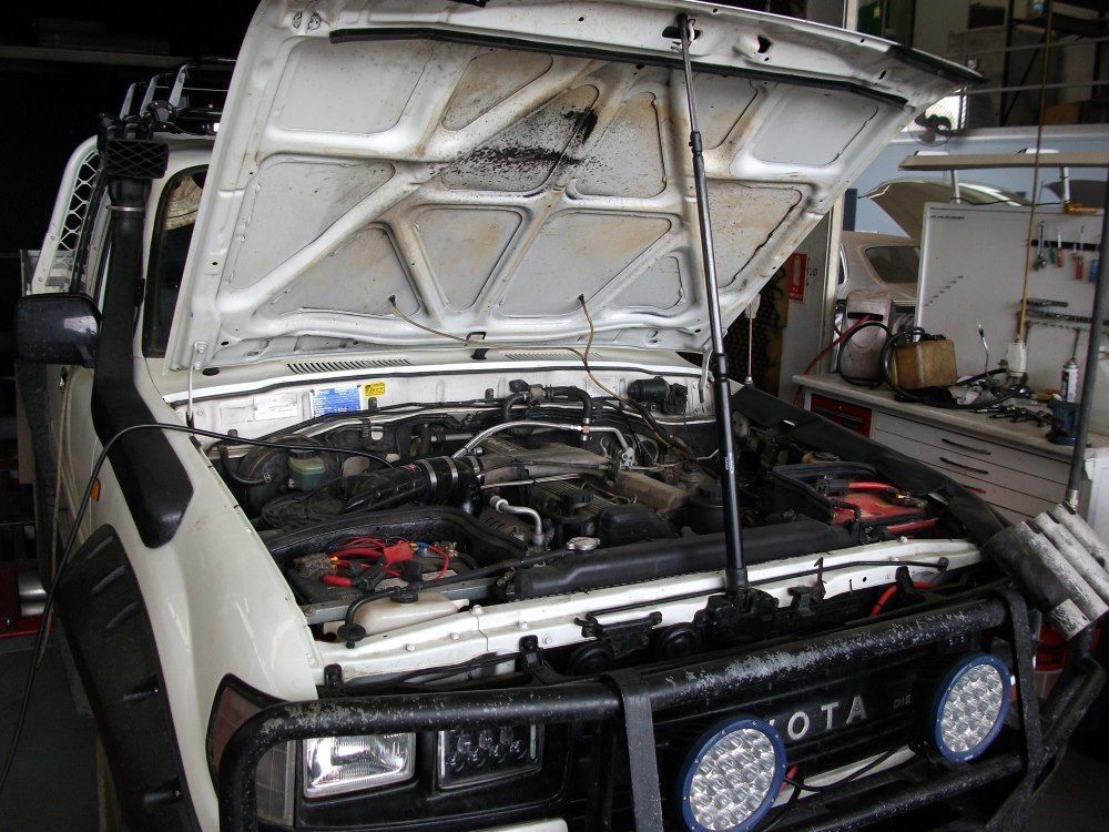 A Close Up Of A Car Engine With A Filter In It — Gympie Diesel & Dyno Centre in Glanmire, QLD