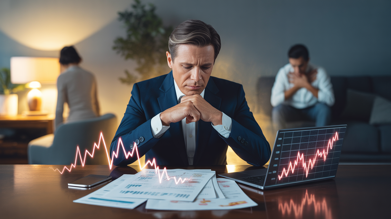 Business owner stressing over high costs of insurance