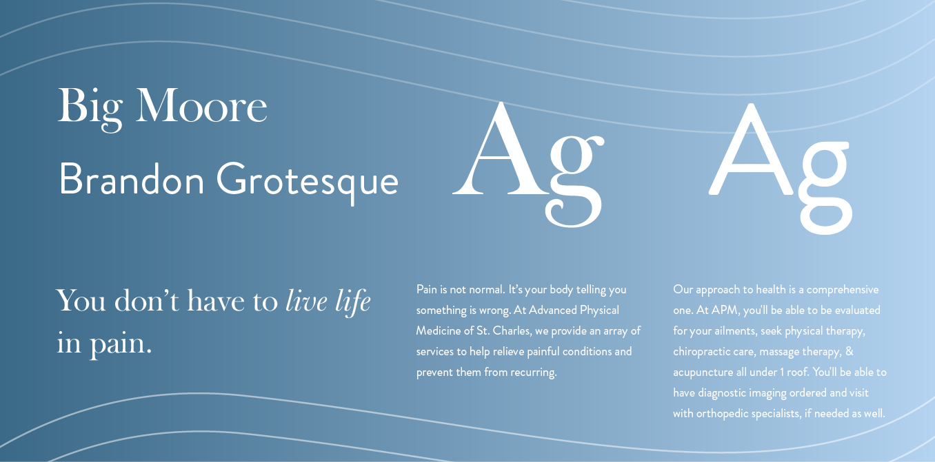 Blue chemistry-themed poster for Big Mooc Brandon Grotesque, with Ag symbols and small white text.