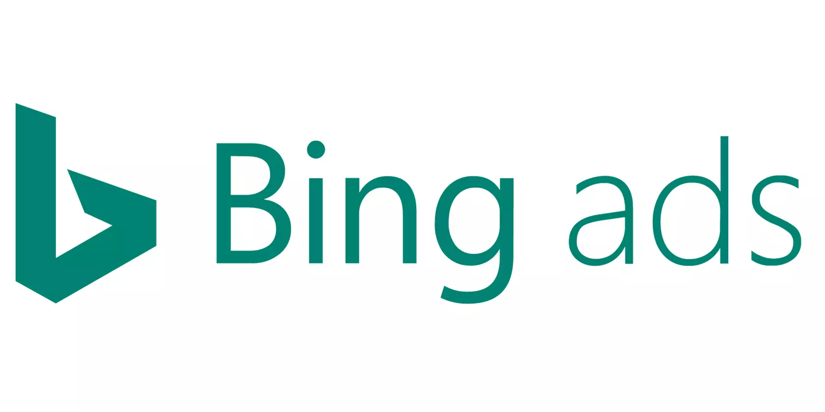 Bing Ads logo in teal and green on a white background