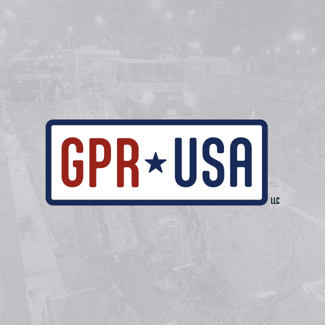 GPR USA logo in red and blue on a light gray background