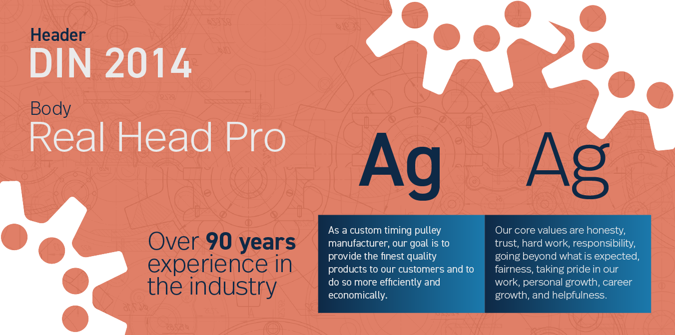 Orange infographic about silver: “Header 2014,” “Real Head Pro,” Ag symbols, and “Over 90 years experience in the industry”