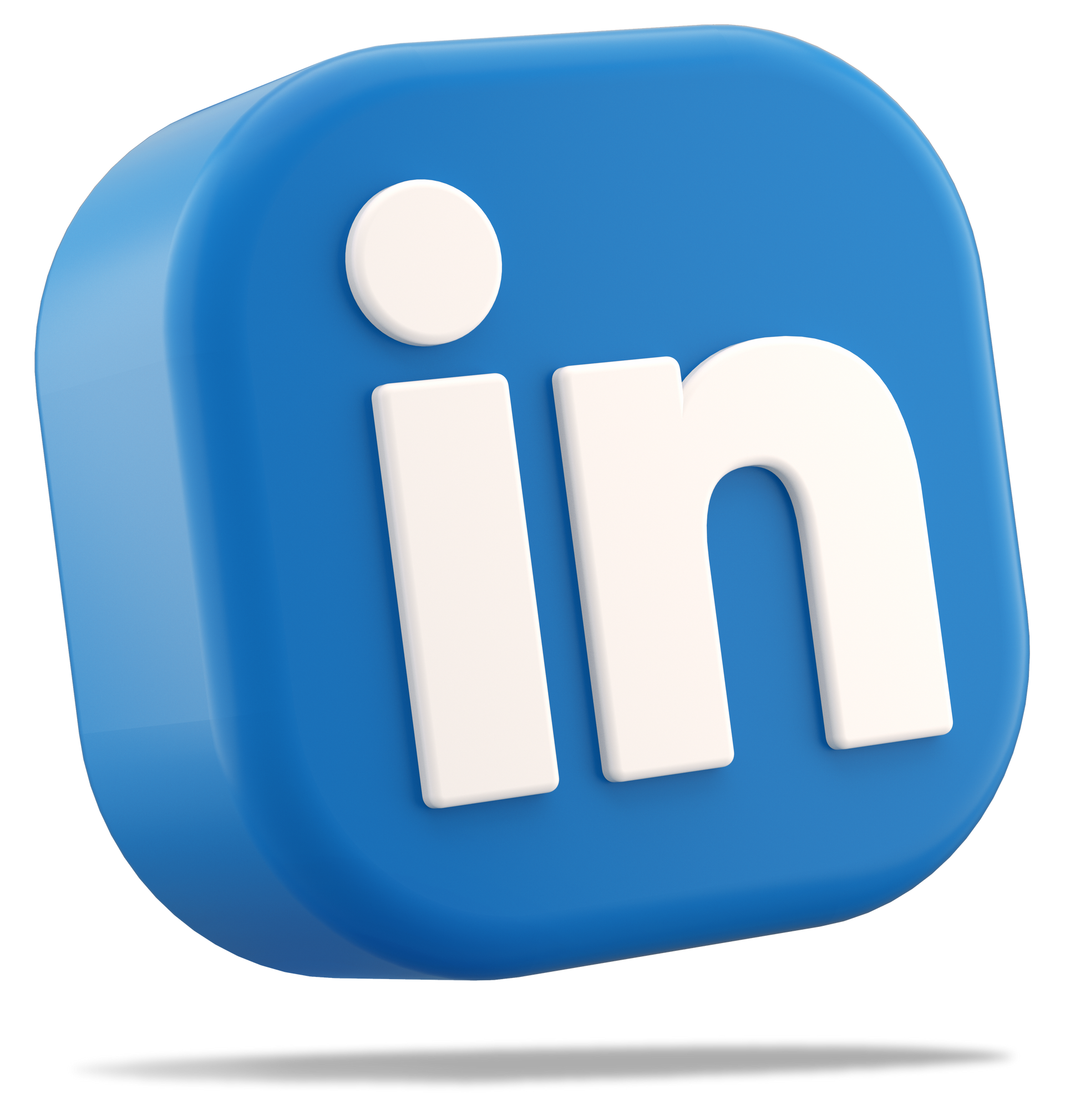 LinkedIn logo on a blue rounded square icon