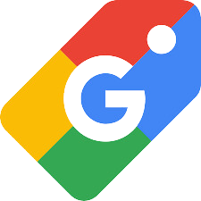 Google Ads logo with a multicolor tag shape and white “G” on blue, red, yellow, and green.
