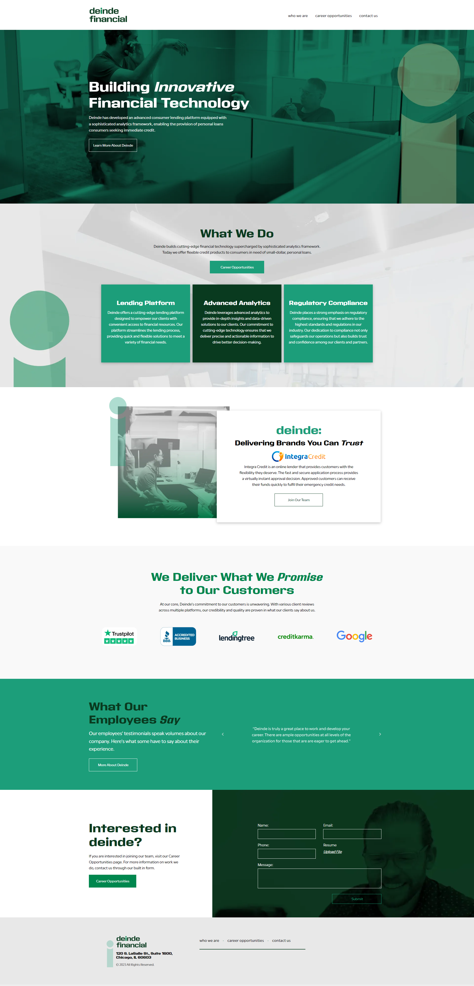 Teal and white nonprofit-style website homepage with hero banner, feature cards, and signup section