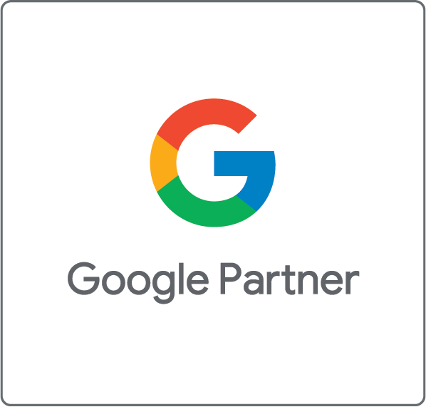 Google Partner logo with multicolor Google “G” above gray text on a white background
