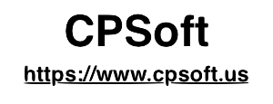 A logo for cpsoft with a link to the website