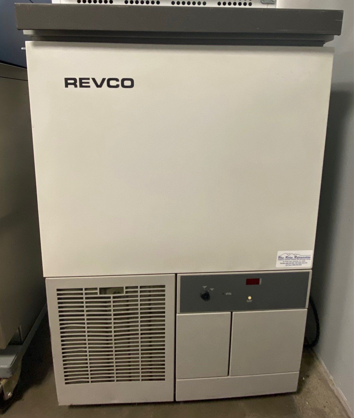 medical chest freezer, lab chest freezer, blue ridge refrigeration, asheville, NC