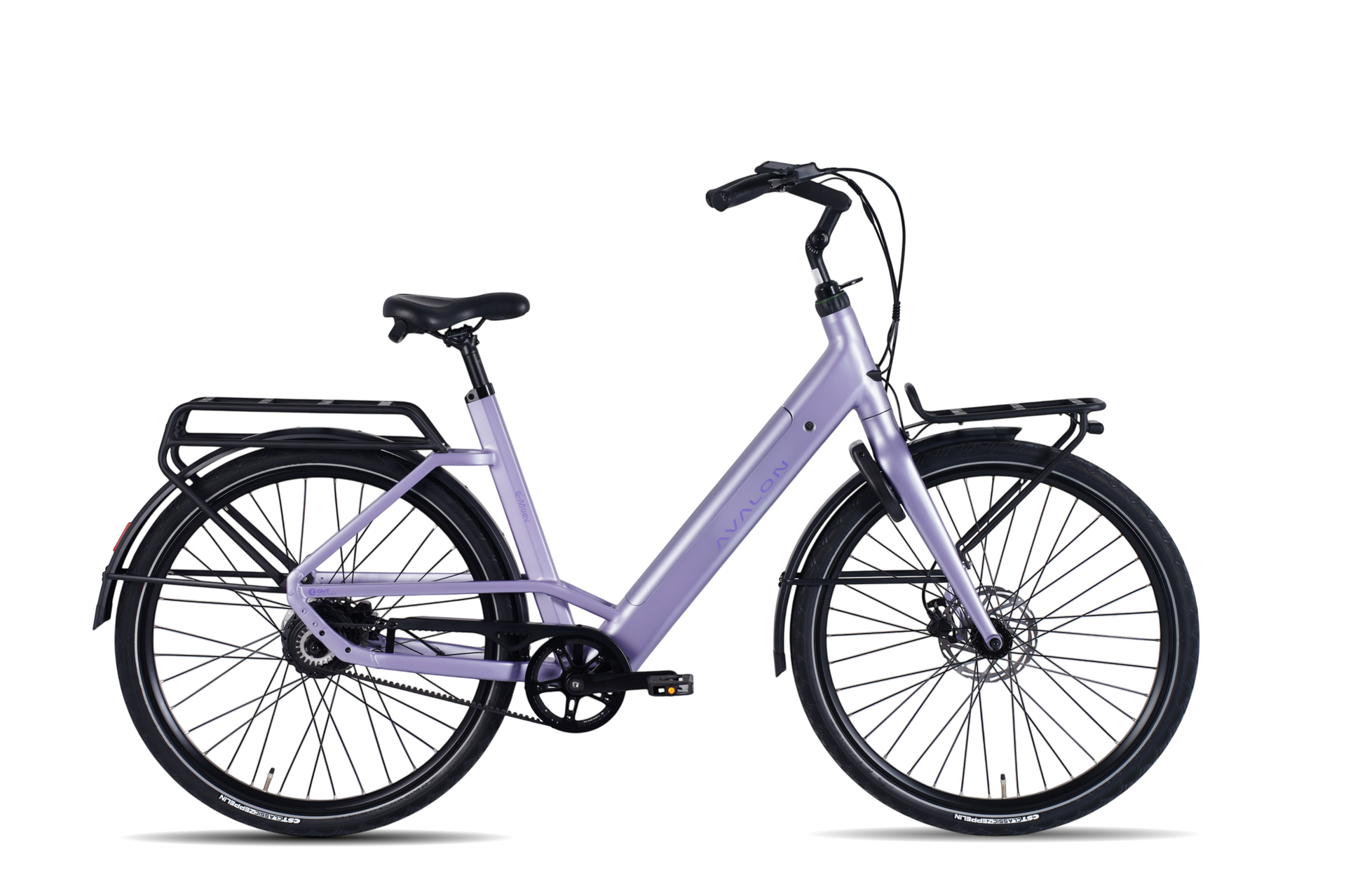Violet Avalon E-Moev elektrische stadsfiets met riemaandrijving