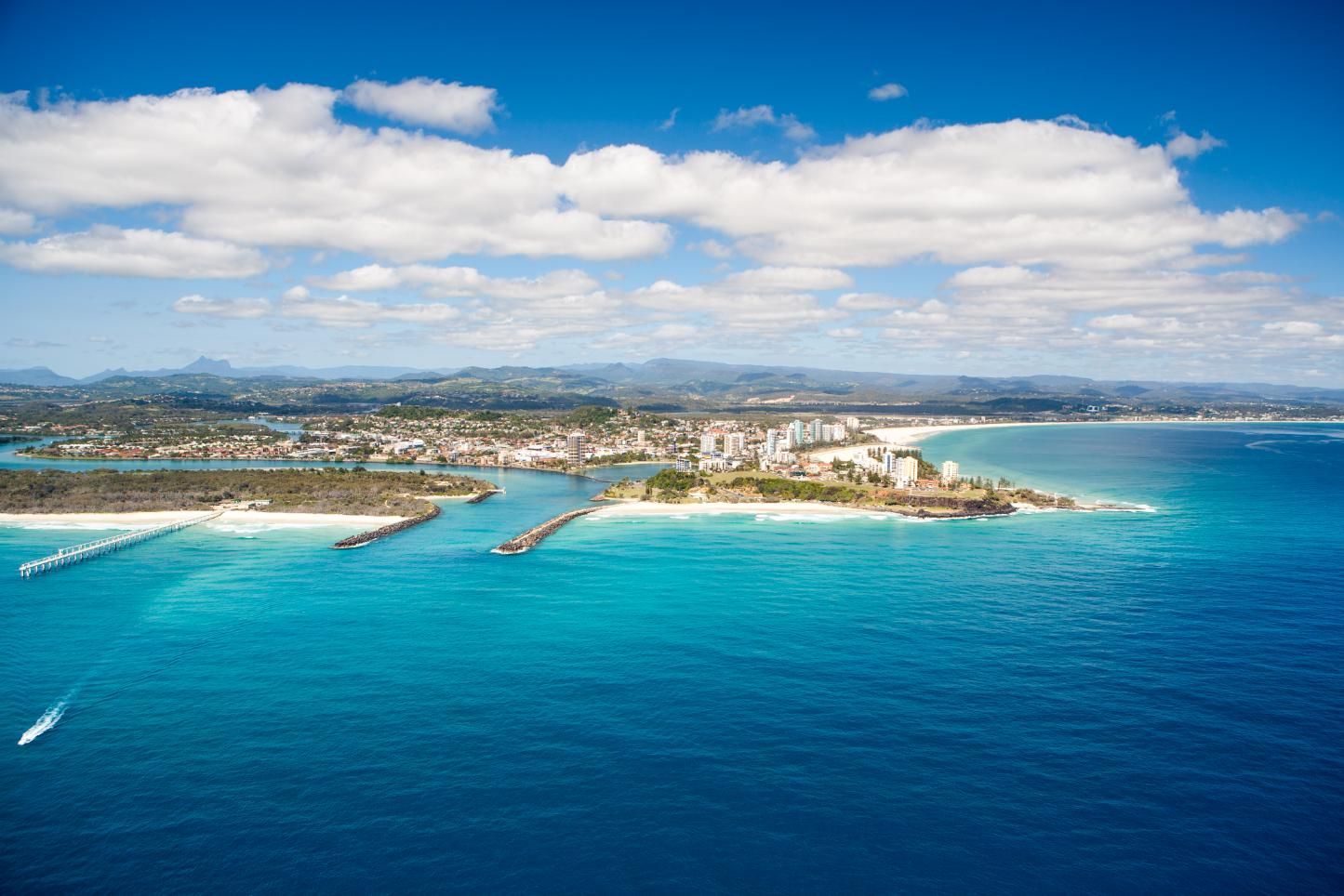 An Aerial View Of A Small Island In The Middle Of The Ocean — Glass Pool Windows Australia In Tweed Heads, NSW