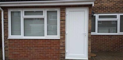 Solid white door and window replacement