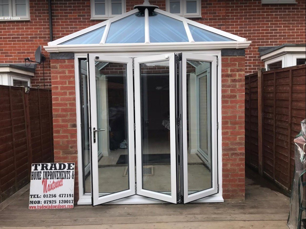 Conservatory tri-fold doors
