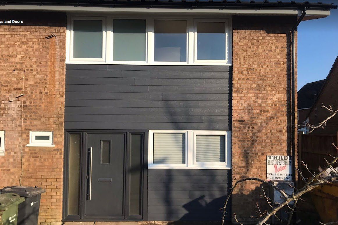 Modern grey front door