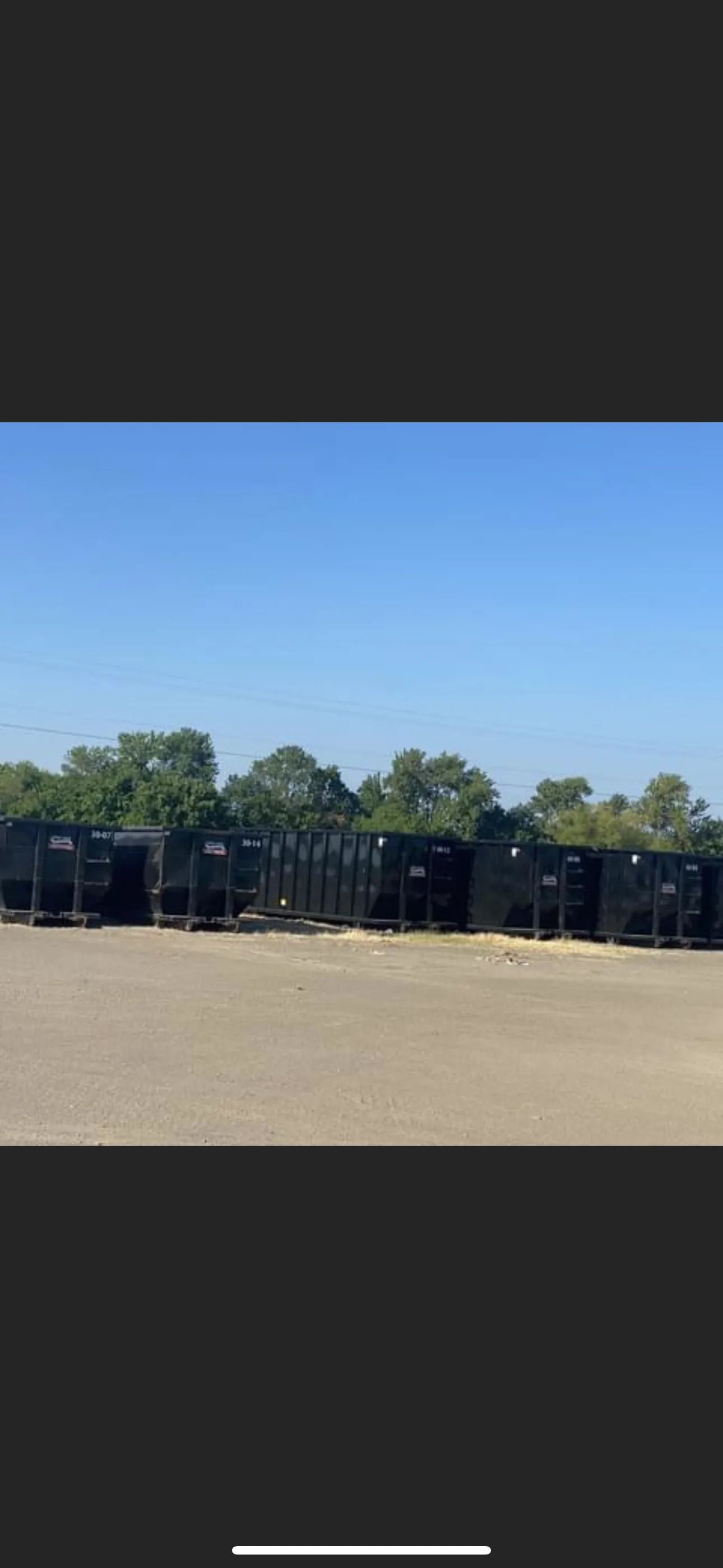 Row of Roll-Off Dumpsters — Oktaha, OK — Five Star Roll-Offs Services