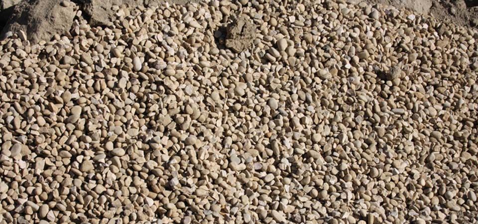 closeup of brown and beige gravel