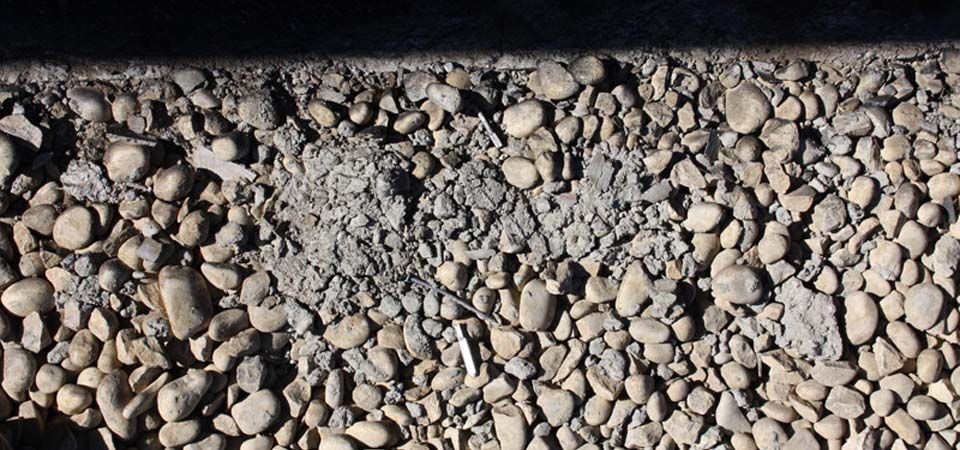 close up of pebble and gravel