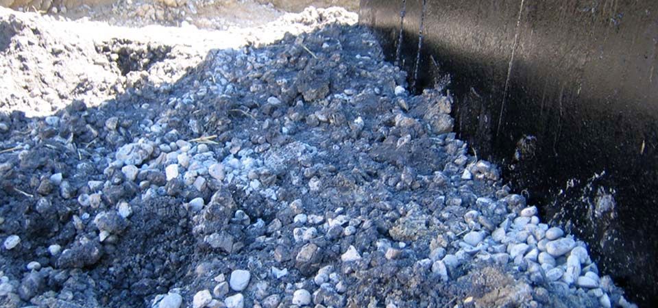 beige gravel and pebbles covered by shade