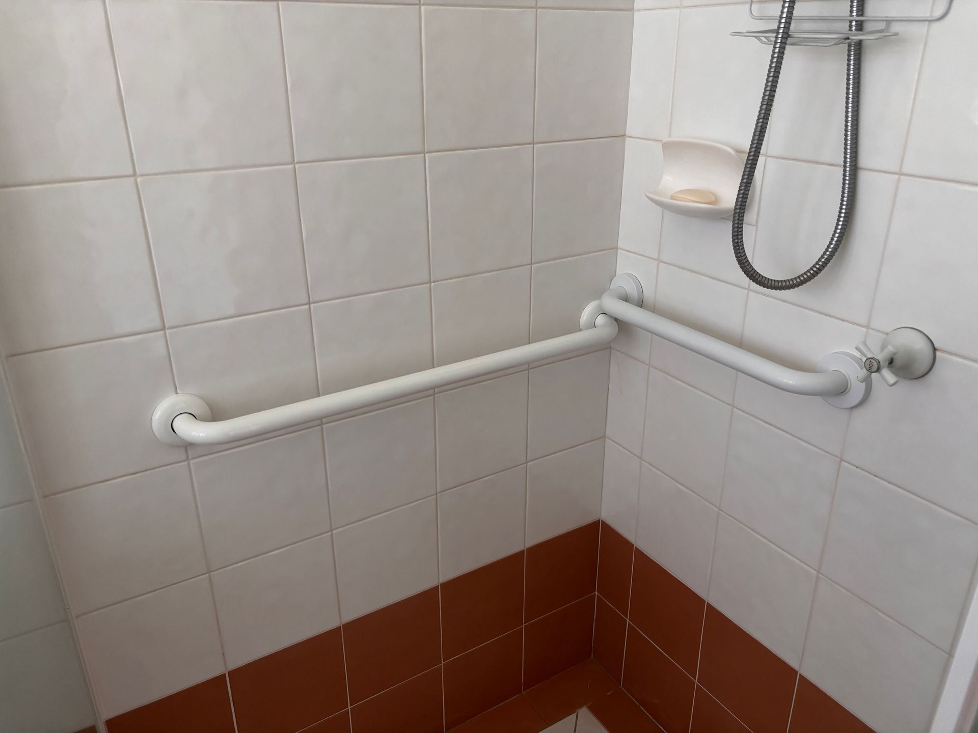 Bathroom Shower With White Tiles — Edmonds Bathroom Renovations & Tiling In Port Macquarie, NSW