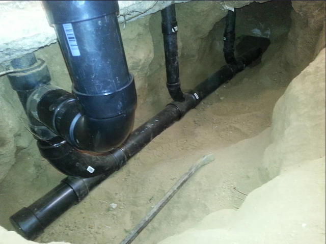 A Bunch of Black Pipes Under Construction - Surprise, AZ - Azevedo Plumbing Company