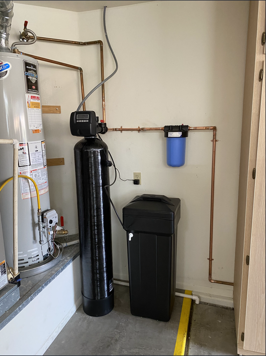 Water Heater and Water Softener in the Garage - Surprise, AZ - Azevedo Plumbing Company
