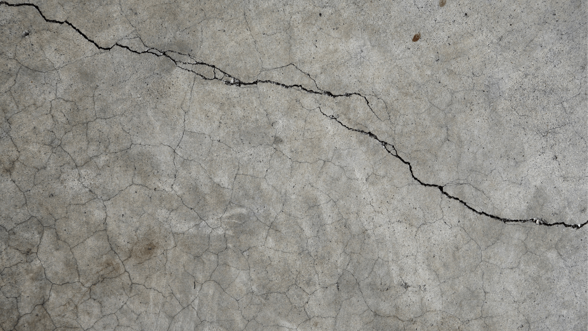 Cracked concrete repaired by a professional contractor