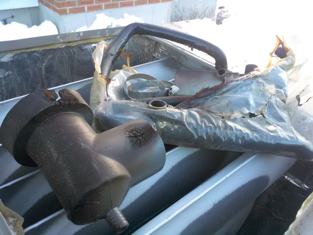 Old and Damaged Plumbing System Parts — Marlborough MA  — Bob Dolan Plumbing, Heating & Remodeling