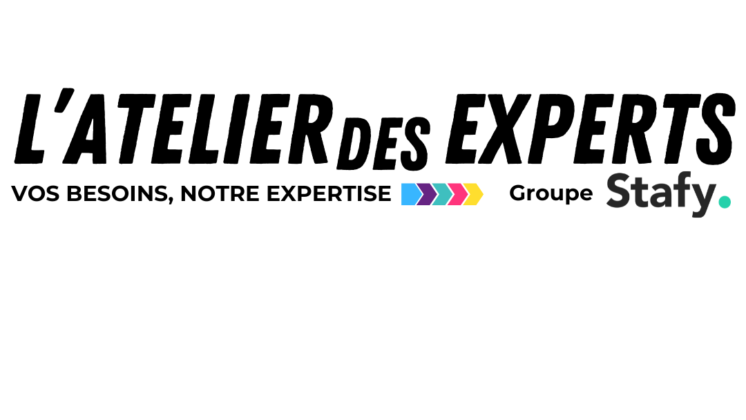 The logo for l ' atelier des experts groupe stafy