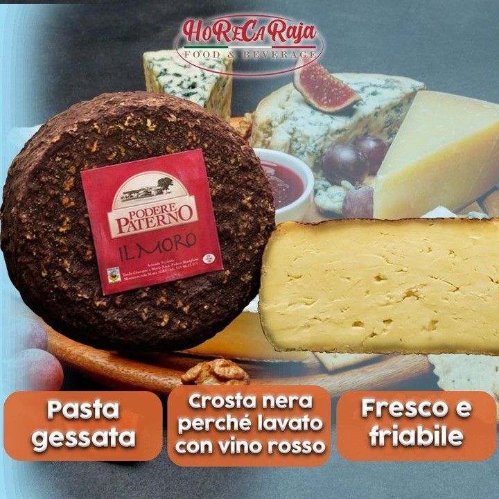 formaggio con crosta nera